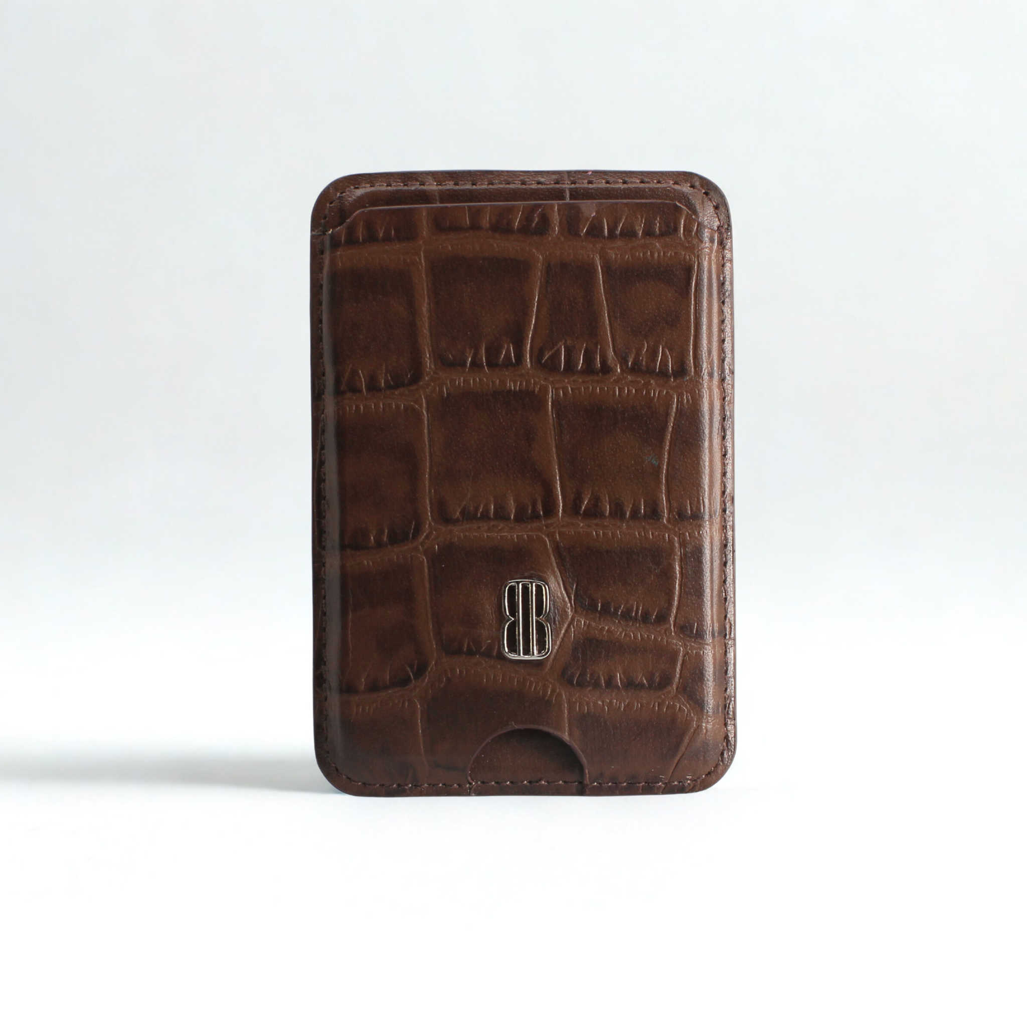 The Basic MagSafe Wallet: Croc-Embossed Print